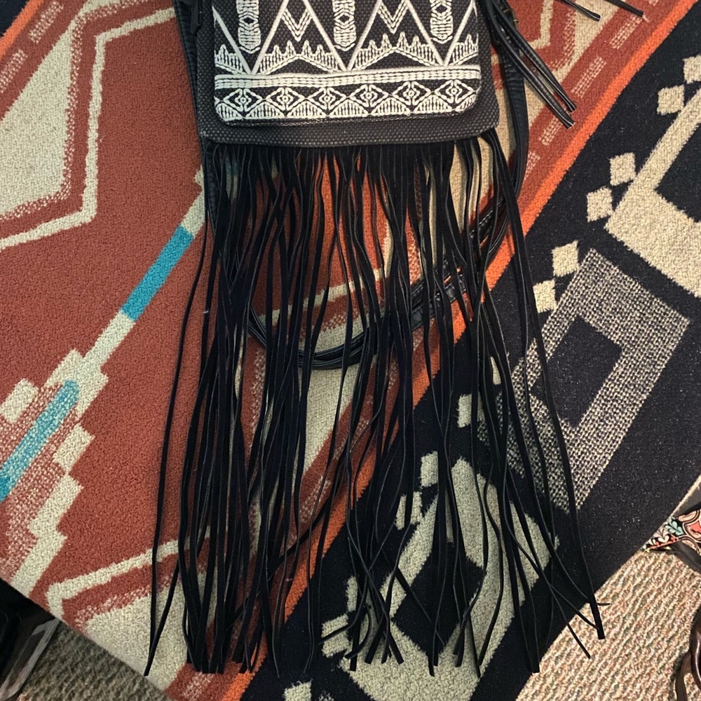 Black and White Crossbody Purse